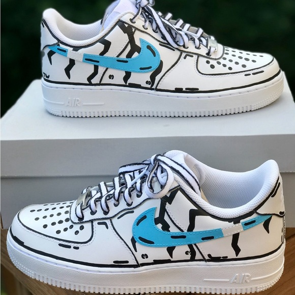 Custom Air Force Ones (Women's 9.5 / Mens 8 !!) - Picture 1 of 10